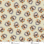 Blank Quilting - Wild and Free - Tossed Porcupines, Teal