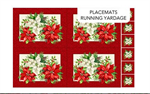 Northcott - Holiday Joy - 27.5^ Canvas Placemat Panel, Cream