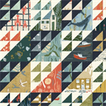 Windham Fabrics - Rocky Coast - Whole Cloth Cheater, Multi