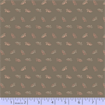 Marcus Fabrics - Drywall Prints - Small Coral Leaf, Dark Taupe