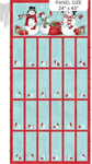 Northcott - Holly Jolly - 24^ Advent Panel, Turquoise