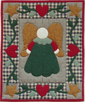 Wall Quilt Pattern - Little Angel - Size: 13^ X 15^