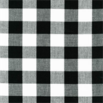 Robert Kaufman - Carolina Gingham - 1^ Buffalo Plaid, Black/White