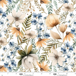 Blank Quilting - Wild and Free - Large Floral, Ecru