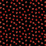 Timeless Treasures - Poppy Passion - Tossed Poppies, Black