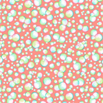 Quilting Treasures - Little Ones - Bubbles, Salmon