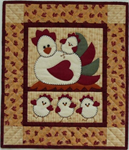 Wall Quilt Pattern - Chicken Coop - Size 13^ x 15^