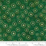 Moda - Felicity Batiks - Metallic Stars, Pine