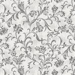 Benartex - Lilac in Bloom - Fresco Scroll, Gray