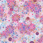 Robert Kaufman - Calixta - Tossed Medalions, Pearl Pink