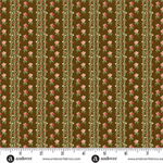 Andover Fabrics - Jingle Bell - Fairy Lights, Dark Chocolate