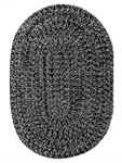 Braided Rug - Black (Ultra Dorable), 27^ X 45^ (Oval)