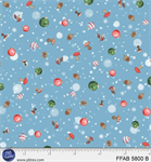 P & B Textiles - Frost & Fable - Ornament Toss, Blue