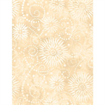 Wilmington Prints - 108^ Essentials - Flower Burst, Beige