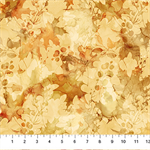 Northcott - 108^ Autumn Breeze - Leaf Texture, Ochre