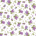 Henry Glass - Bloomerang - Small Tossed Lilac and Butterflies, Multi