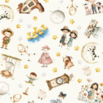 Blank Quilting - Nursery Rhyme Time - Nursery Rhyme Characters, Ivory