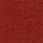 P & B Textiles - General Store - Signage Linework, Red