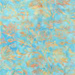 Lumin Fabrics - Bloom Grove - Floral Scene, Teal Aqua