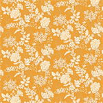 Henry Glass - Tranquility - Floral Design, Orange