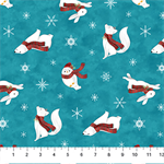Northcott - Woodland Wishes - Bear Toss, Medium Teal