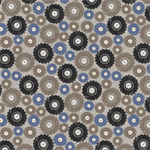 Windham Fabrics - Diggers & Dozers - Wheels Keep Turning, Cement