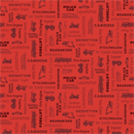 Clothworks - Let's Go! - Words, Red