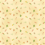 Clothworks - Flower Shop - Ditsy Floral, Light Gold