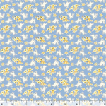 Marcus Fabrics - Aunt Grace Rock My Baby - Bunny, Blue