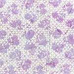 Anthology - Winter Lavender Batiks - Floral Fence, Lilac
