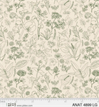 P & B Textiles - Au Naturel - Foliage, Light Green