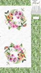 Northcott - Orchids in Bloom - 24^ x 43^ Canvas Bag, White/Multi