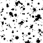 Studio E - 108^ Not So Black and White - Splashes, White/Black