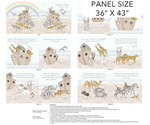 Northcott - Two By Two - 36^ Book Panel, Cream