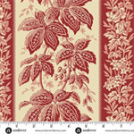 Andover Fabrics - Jingle Bell - Holiday Vine, Cranberry
