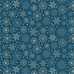 Blank Quilting - Holly Jolly Calico - Snowflakes, Navy