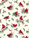 Wilmington Prints - Cardinal Charm - Cardinal Toss, Cream