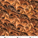 Blank Quilting - Spurs & Spirit - Horses, Brown