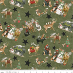 Riley Blake - Northern Christmas - Main Print, Green