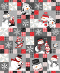 Studio E - The Cool Club Flannel - 36^ Cheater Panel, Charcoal