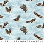 Northcott - Stonehenge Eagle Pass - Eagles Soaring, Light Blue