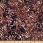 Hoffman California - Bali Batik 2026 - Leafy Branches, Walnut