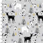 3 Wishes - Peace On Earth - Animals Glitter, Gray