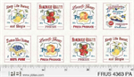 P & B Textiles - Fruit Stand - 24^ Fruit Motifs Panel, Multi