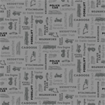 Clothworks - Let's Go! - Words, Gray