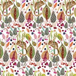 Windham Fabrics - Forest Fruits - Little Dormouse, White