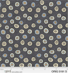 P & B Textiles - Origins - Tossed Ditzy Dot, Silver