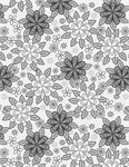 Wilmington Prints - Cottage Reverie - Packed Florals, Dark Gray