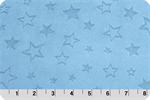 Shannon Fabrics - Embossed Cuddle - Star, Baby Blue