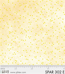 P & B Textiles - Sparkle Suede - Dots, Gold/Cream